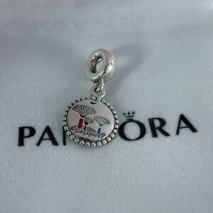 Pandora Singapore Floral City Dangle Charm Travel Destination Bracelet